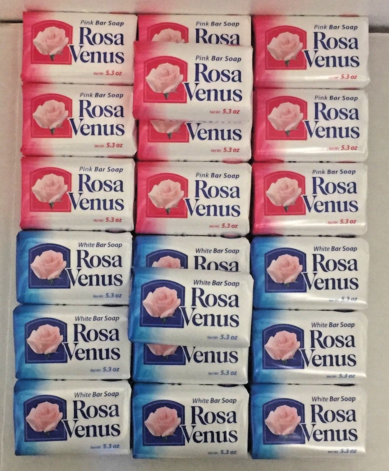 Lot of 20 Rosa Venus Bar Soaps, 5.3 oz. You Choose!