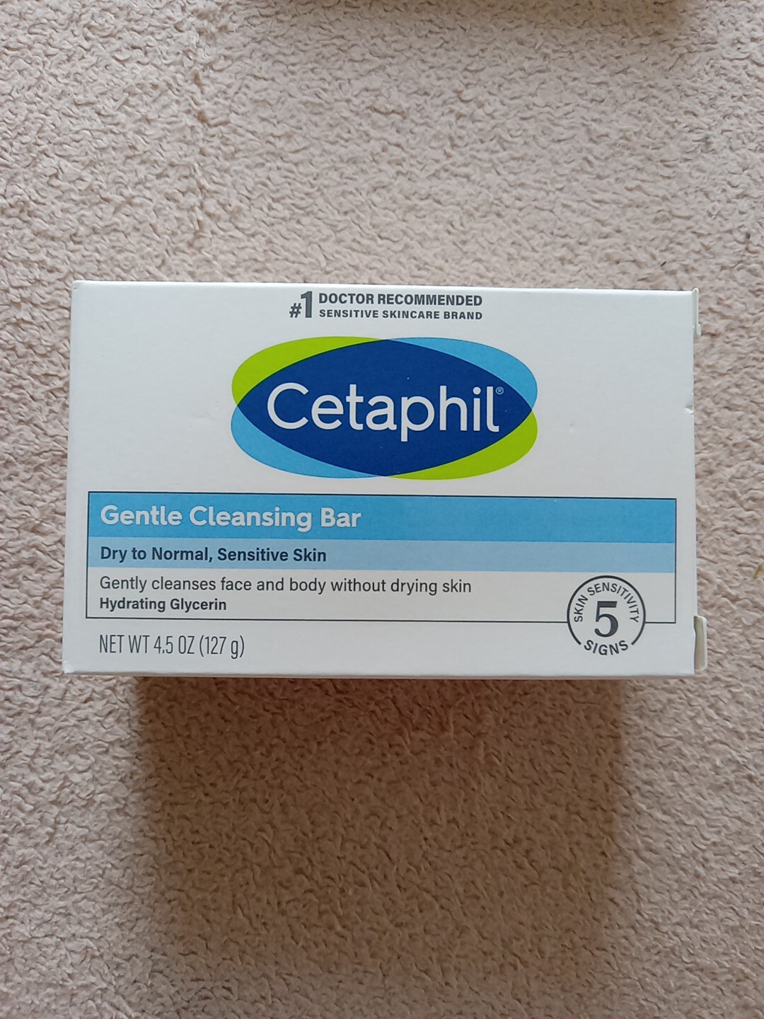 3 Cetaphil Gentle Cleansing Bar Soap Dry to Normal, Sensitive Skin 4.5 Oz Each