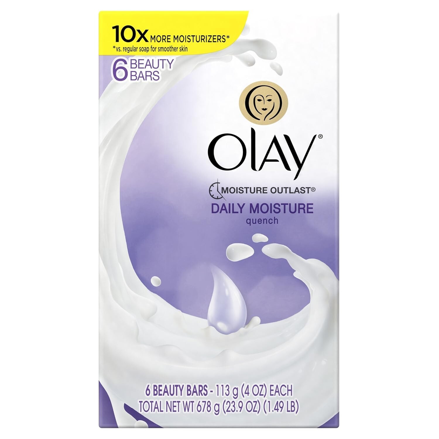 Olay Moisture Outlast Quench Beauty Bar – 4 Oz Ea, 6 Count NEW