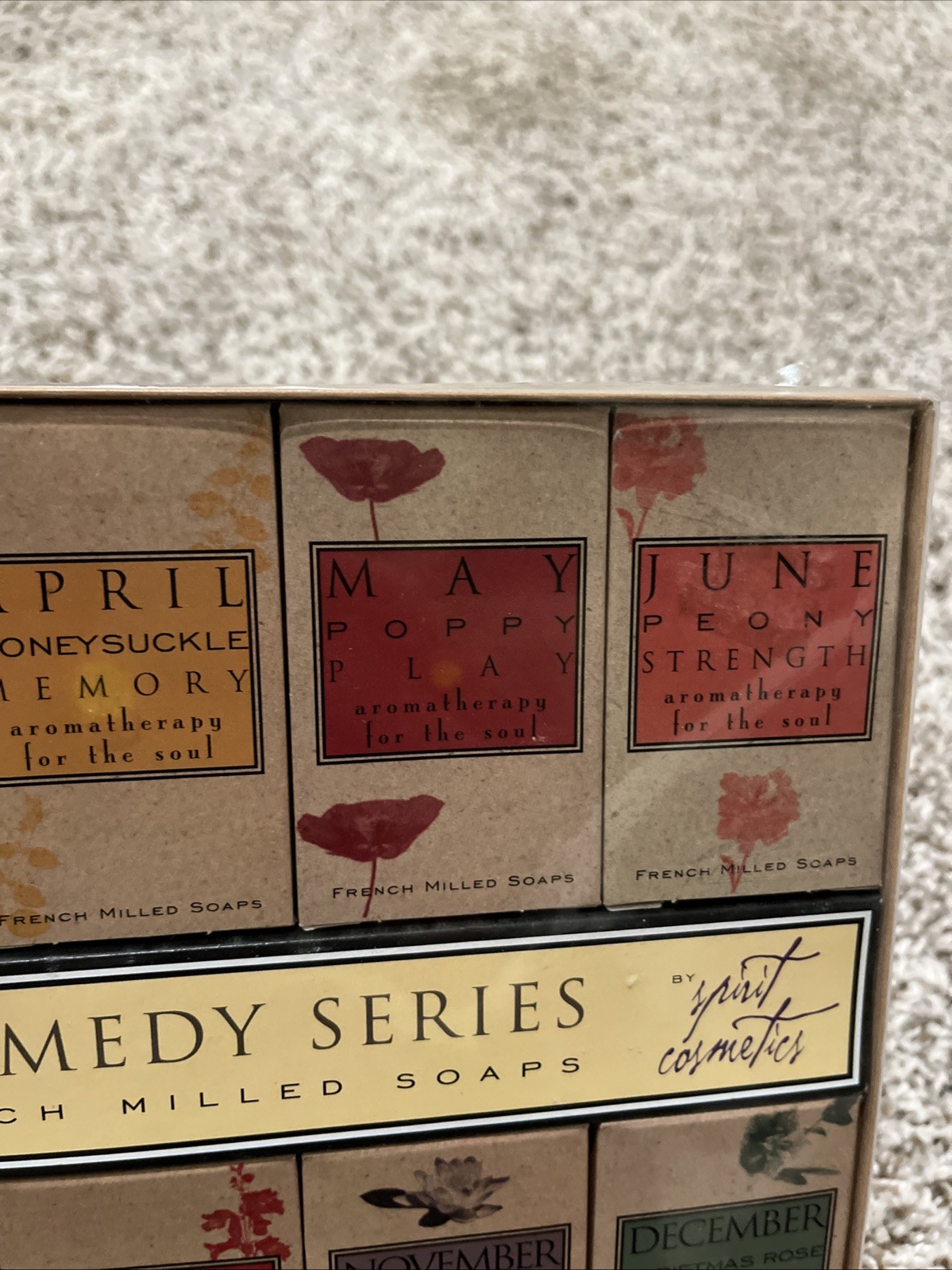 Aromatherapy Remedy Series 12 French Milled Soaps Calm Soothe New Made In USA