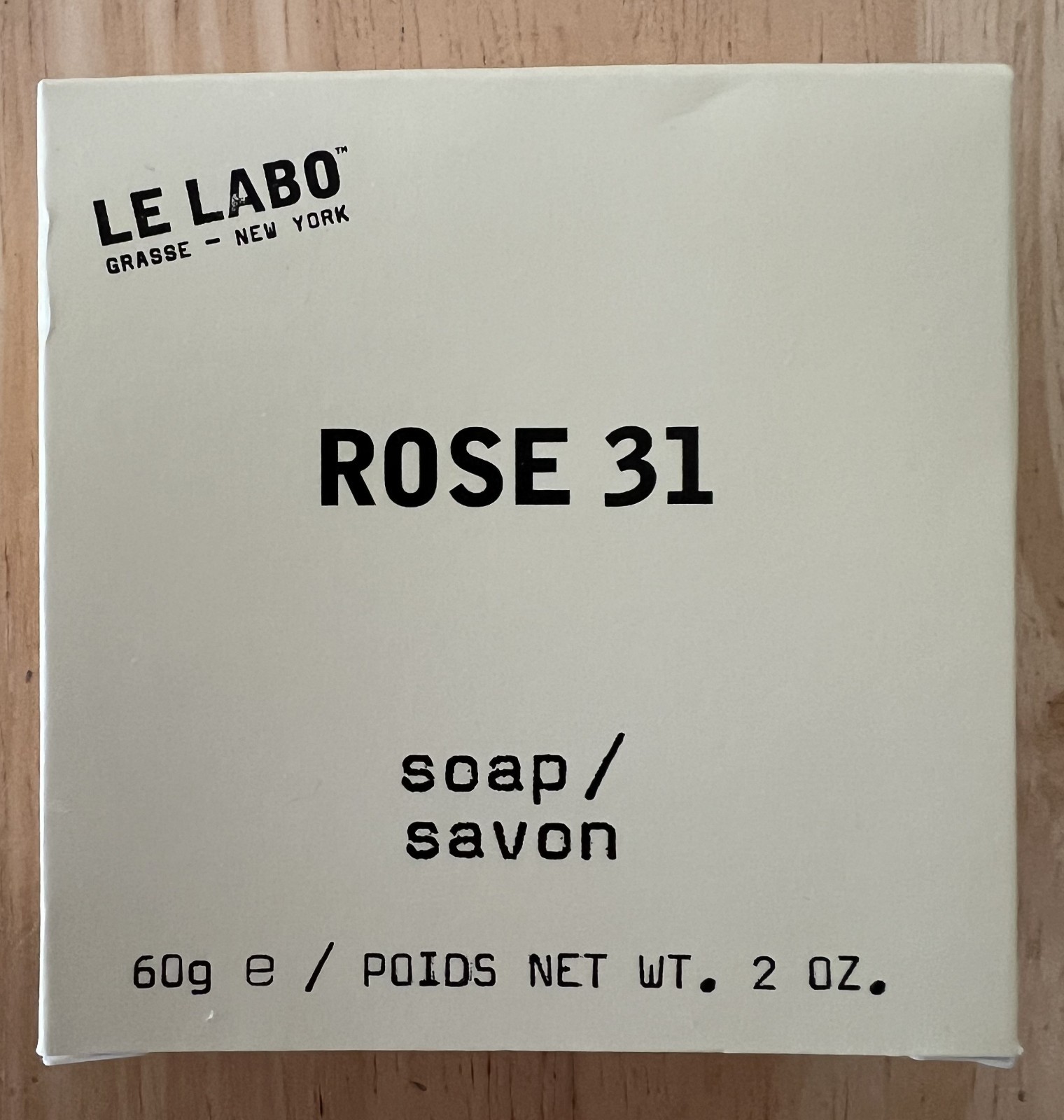 Le Labo Rose 31 Soap 60g Brand New