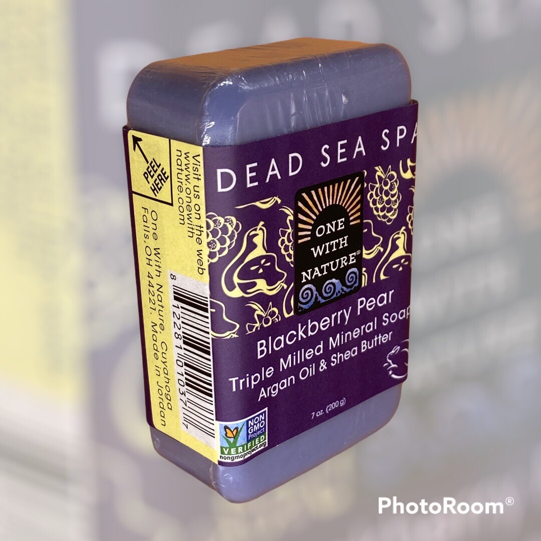 Blackberry Pear Soap with Dead Sea Minerals, Argan Oil & Shea Butter, 7 oz