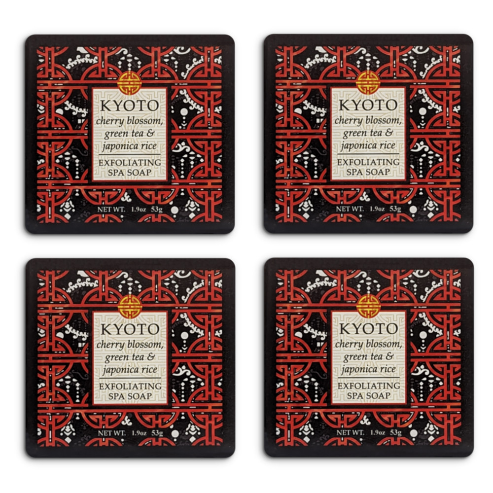 Greenwich Bay 1.9oz Soap, Kyoto – Set of 4 (R5H042)