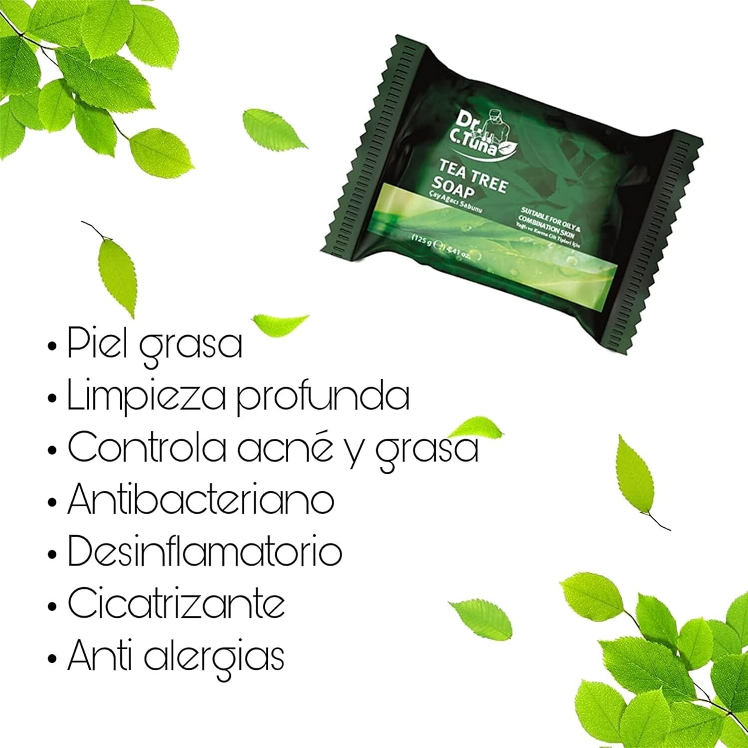 Farmasi, Dr C Tuna Tea Tree Oil Soap 125 g / 4.41 oz