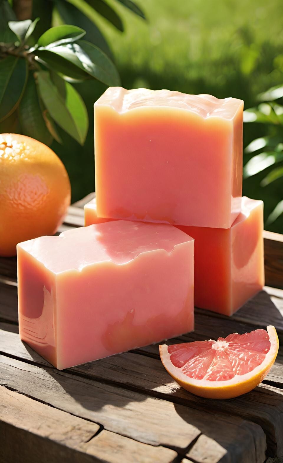 Grapefruit Handmade Organic Soap Bar Natural Oil Wonderful Scent Premium Body