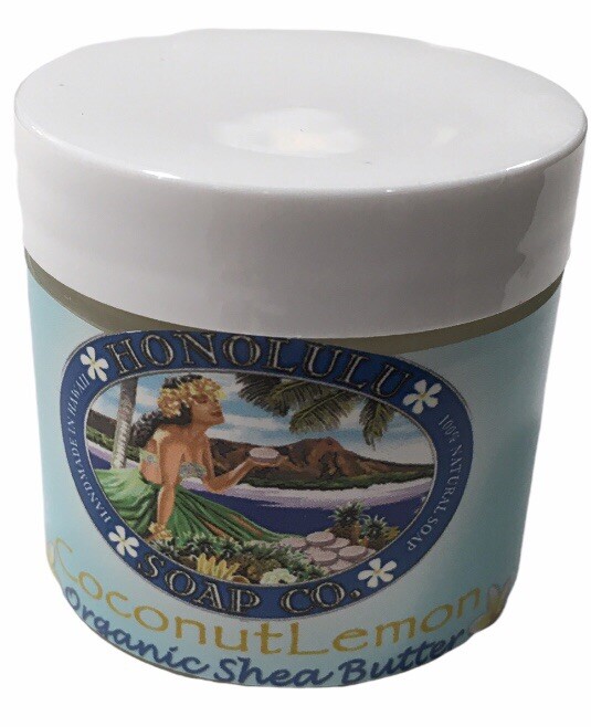 Honolulu Soap Company – Coconut Lemon Shea Butter – 2oz Tub Made in the USA