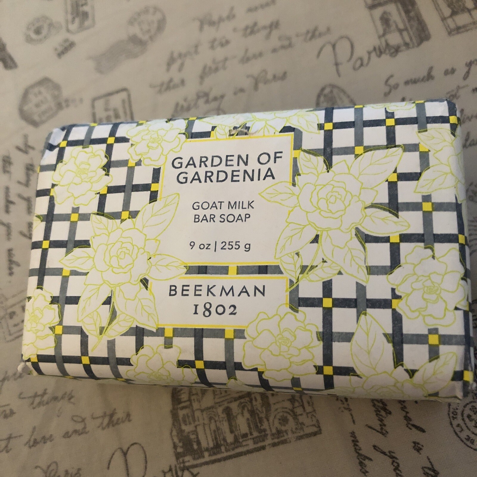 BEEKMAN 1802 Garden Of Gardenia Goat Milk Bar Soap 255g Jumbo Sealed NIB