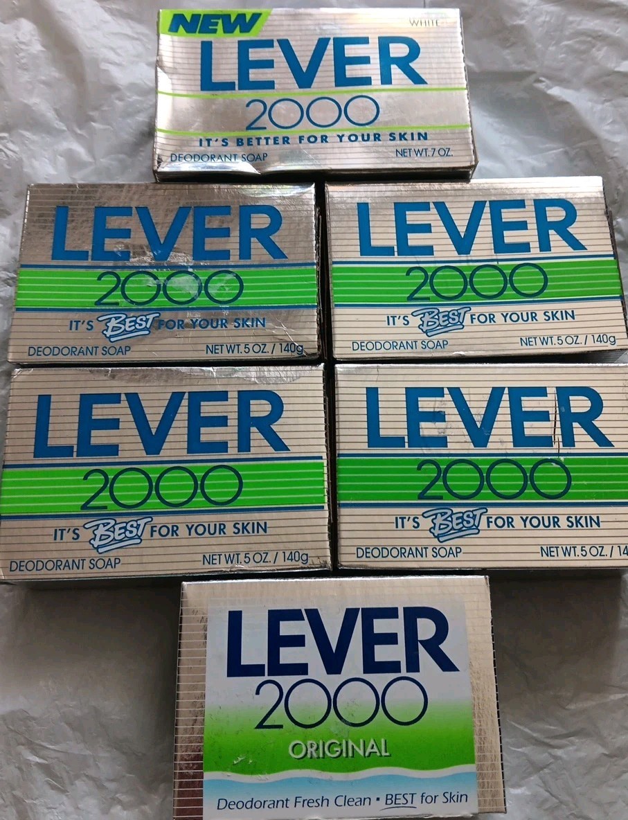 Vintage Lot of 6 Bars Lever 2000 NOS (US Made)