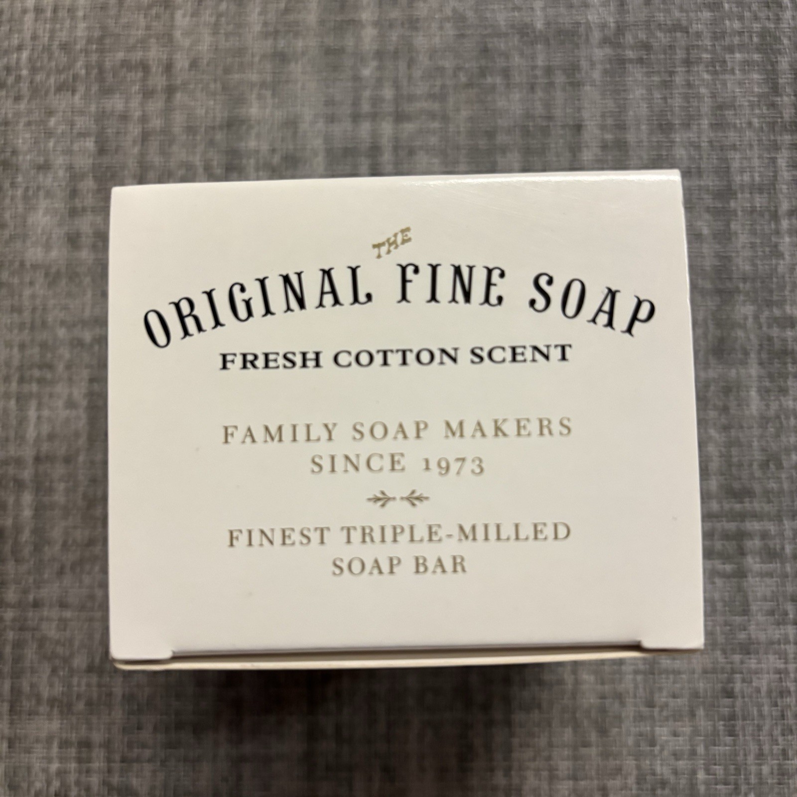RARE New Scottish Fine Soap Fresh Cotton Scent Bar Soap 10.5oz Triple Milled