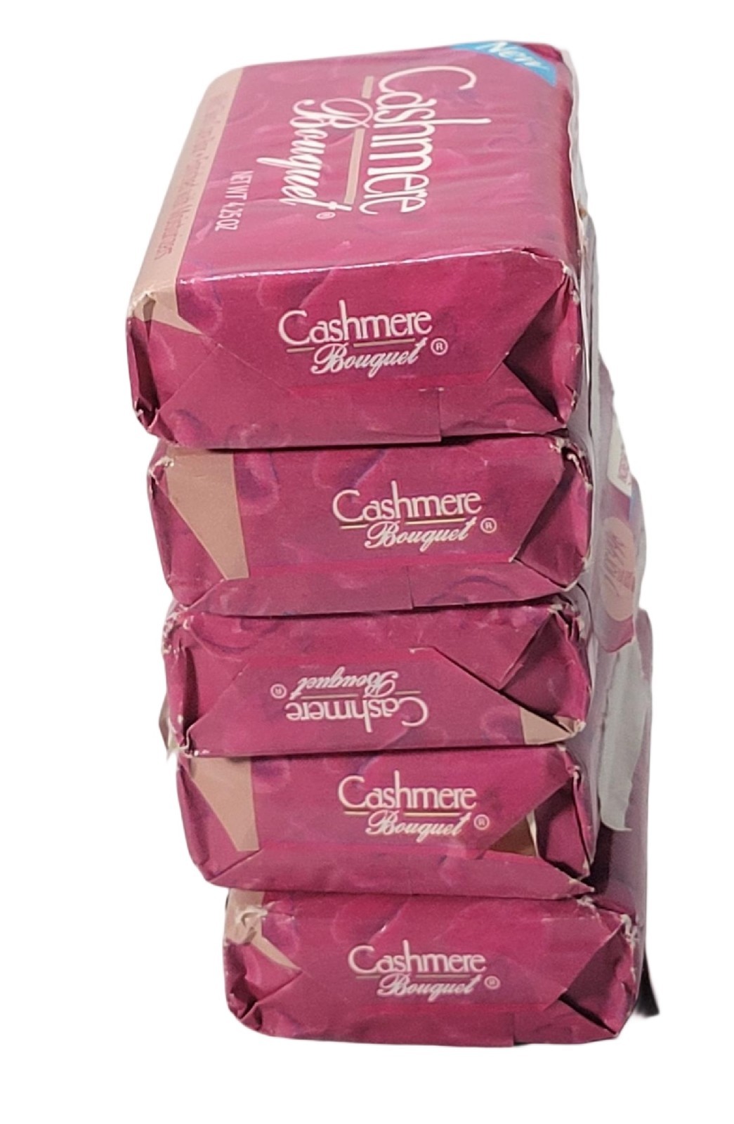 Vtg Cashmere Bouquet Classic Fragrance Beauty Bar Soap 5 Bars Total 4.25 oz each
