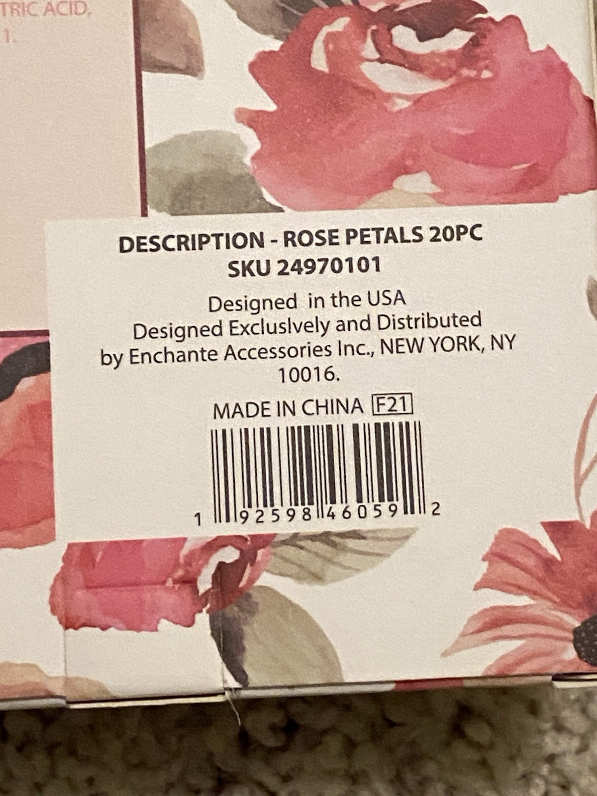 Belle Maison Wild Roses Set of 2 Scented Soap Petal Pretty Pink Rose Soap 20pc.