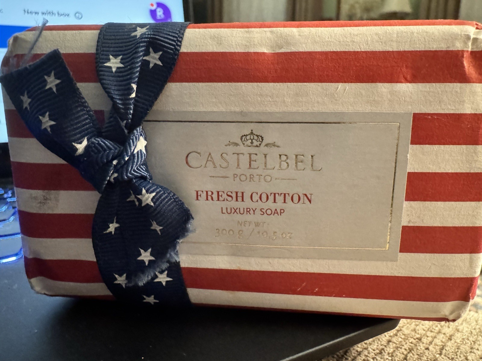 CASTELBEL Porto Fresh Cotton Luxury Soap-10.5 oz-New in package