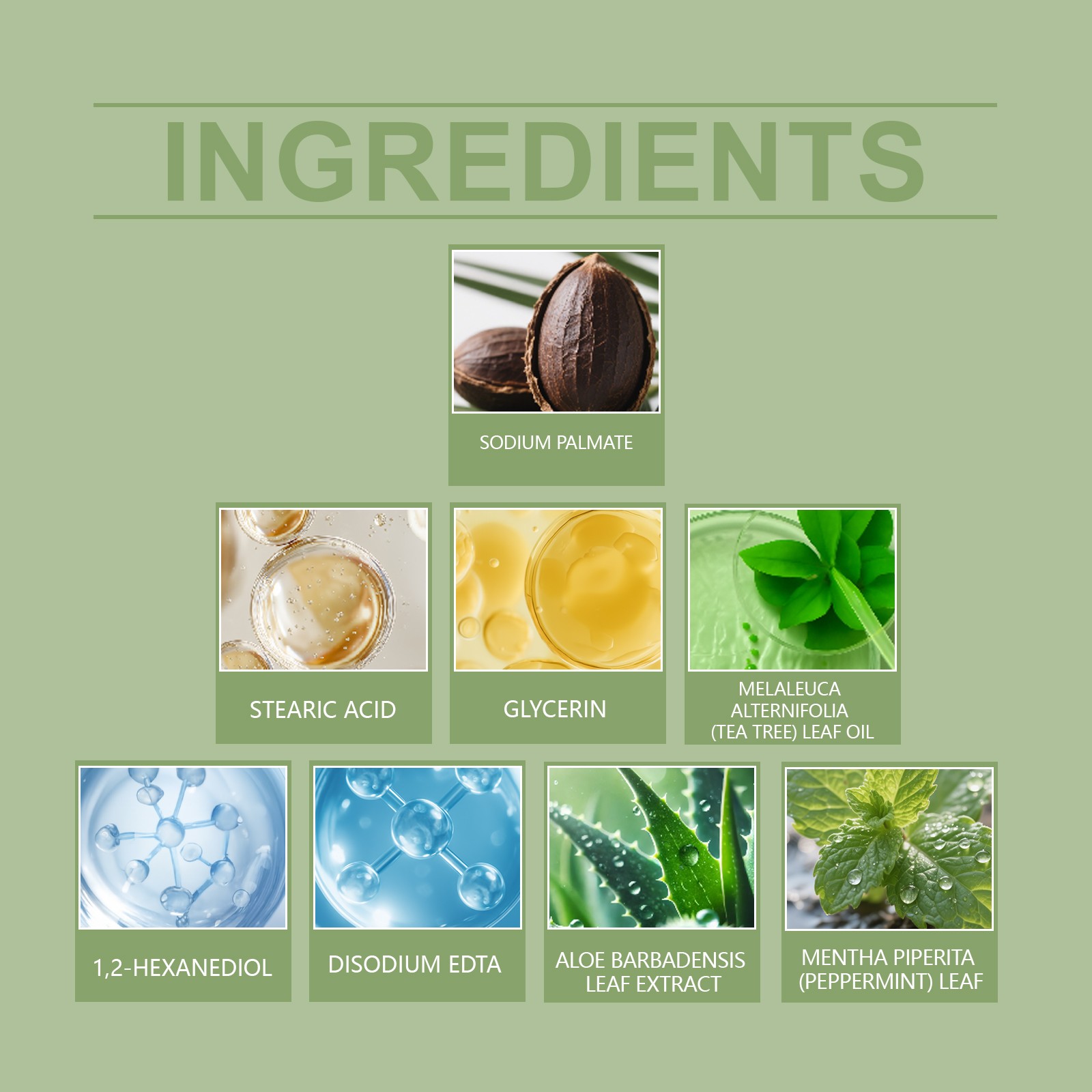 Tea Tree Oil Face Soap, Oil Control & Refreshing Cleansing Bar for Oily Skin