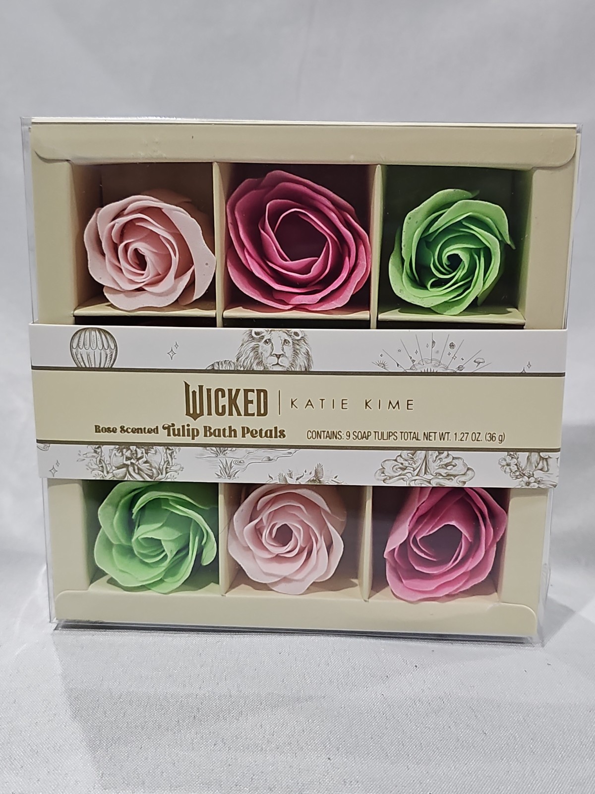 Lot of 9 Wicked Merch Katie Kime Rose Scented Tulip Bath Petalst Flower Soap