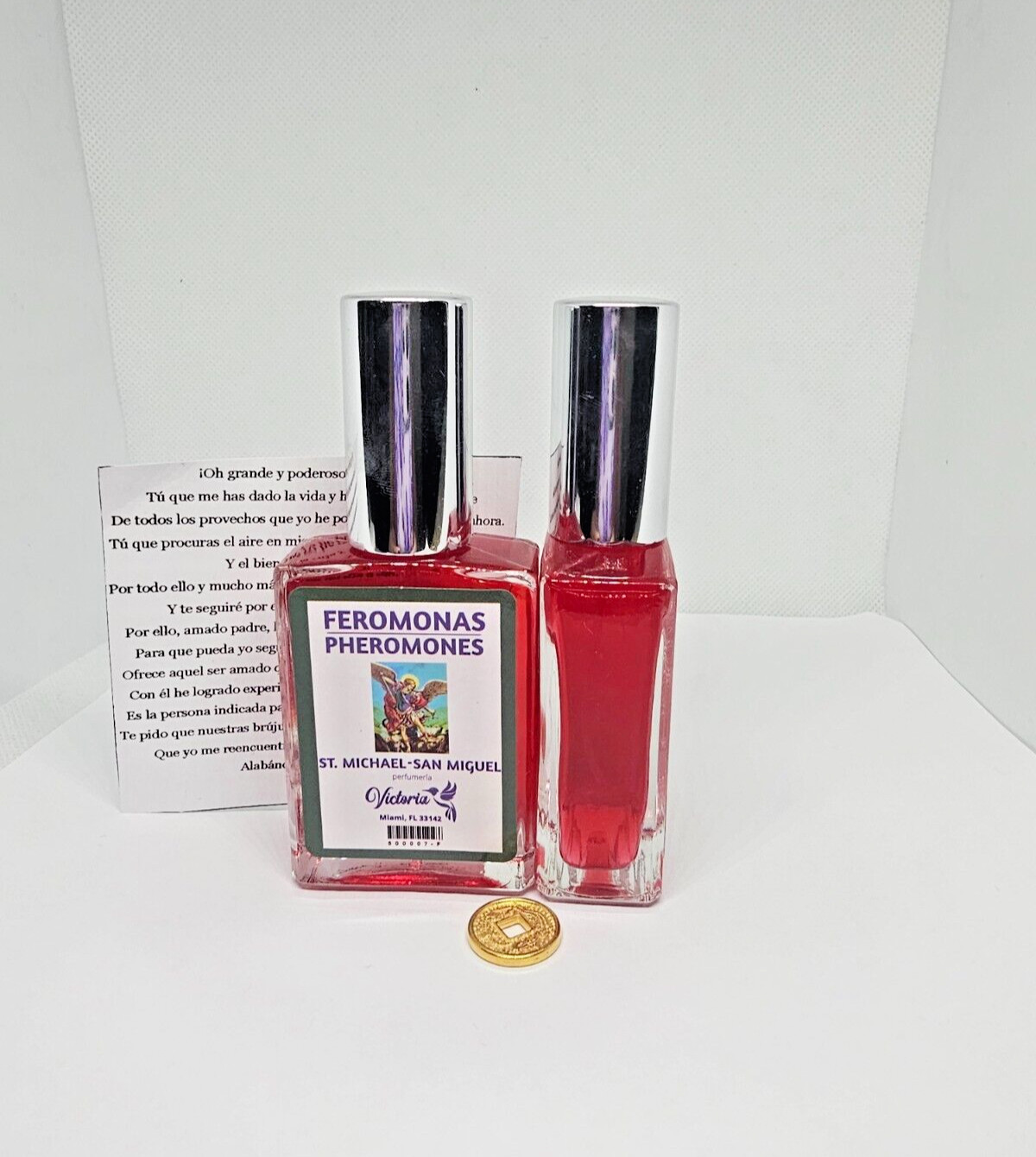 PERFUME SAN MIGUEL / SAINT MICHAEL PARA PROTECCION GUARDIA ATRAE SUERTE FORTUNA