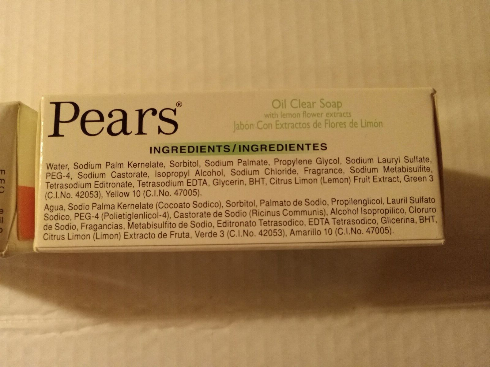 Unilever Pears Bar Soap Lot Of 2 Different Varieties 3.5oz Bars