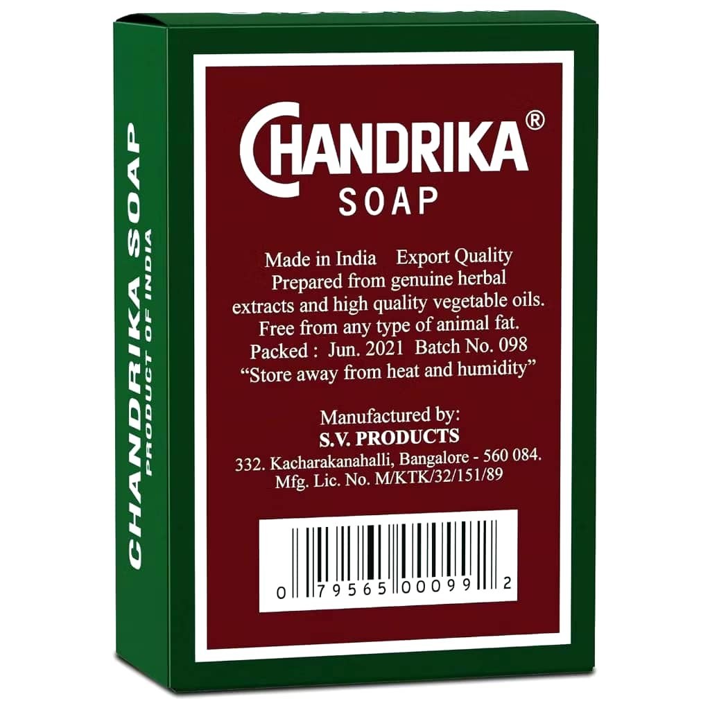 Chandrika Soap Ayurvedic – Indian Soap – Chandra Soap 2.64 Oz – Case Of 10