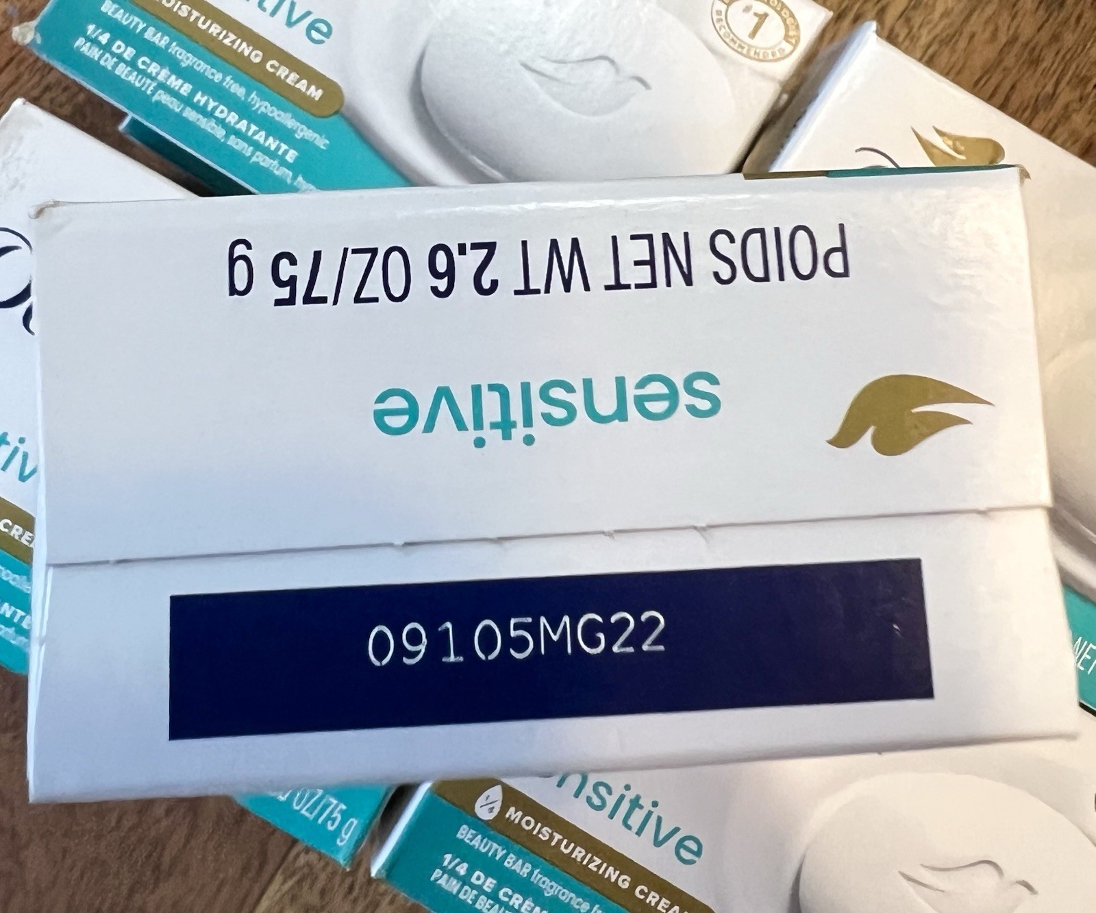 DOVE Sensitive Skin Beauty Bar Soap Fragrance Free Hypoallergenic 2.6oz Lot 10
