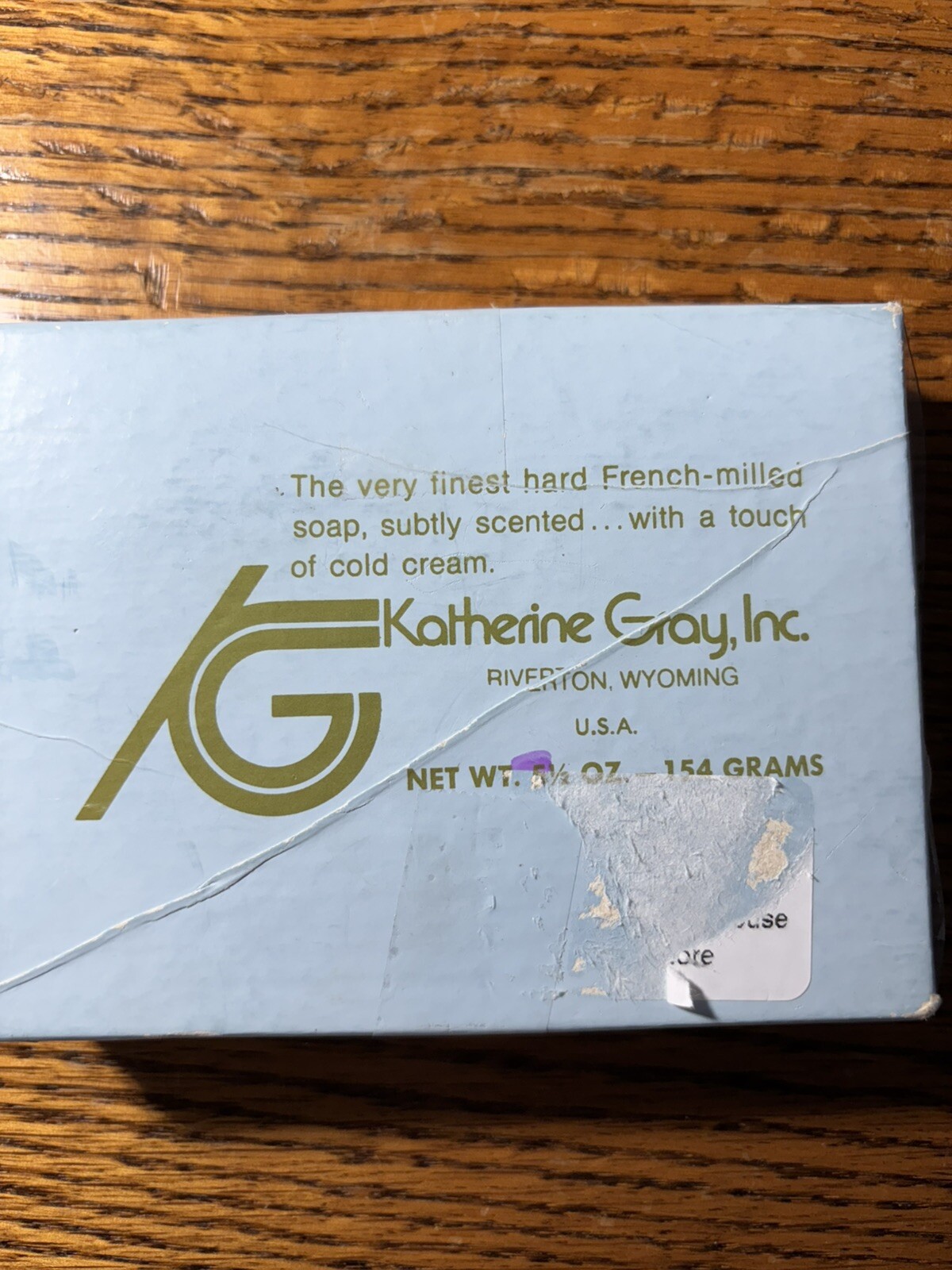 KATHERINE GRAY French Milled Soap Vintage Christmas Holly 3 Bars In Original Box