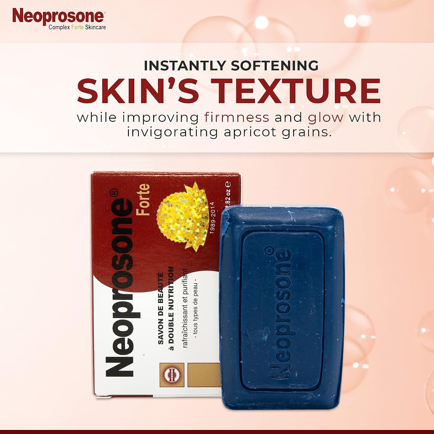 Neoprosone, Skin Brightening Soap | 2.82 oz / 80 g | Exfoliating Soap, All Skin