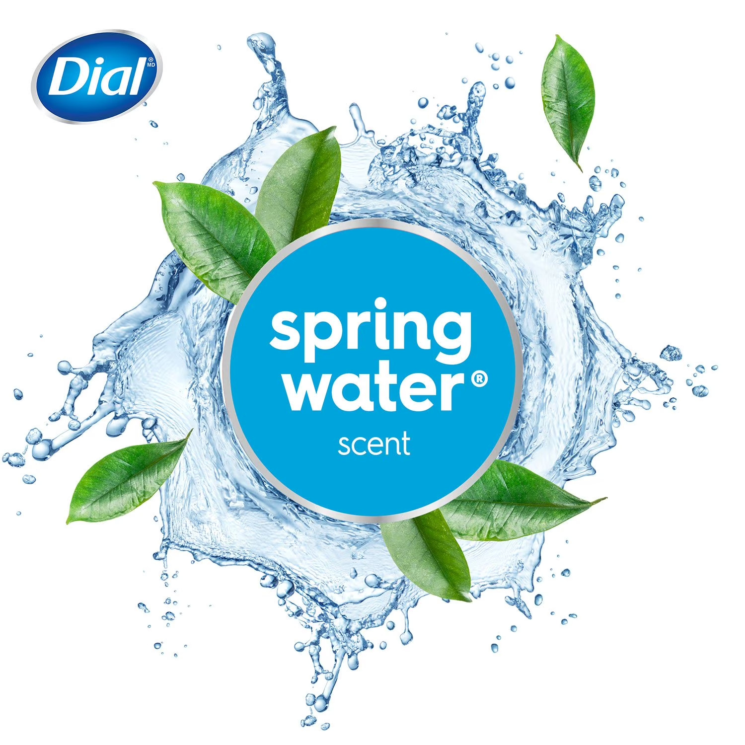Dial Antibacterial Bar Soap, Spring Water, 4 oz., 16 pk.