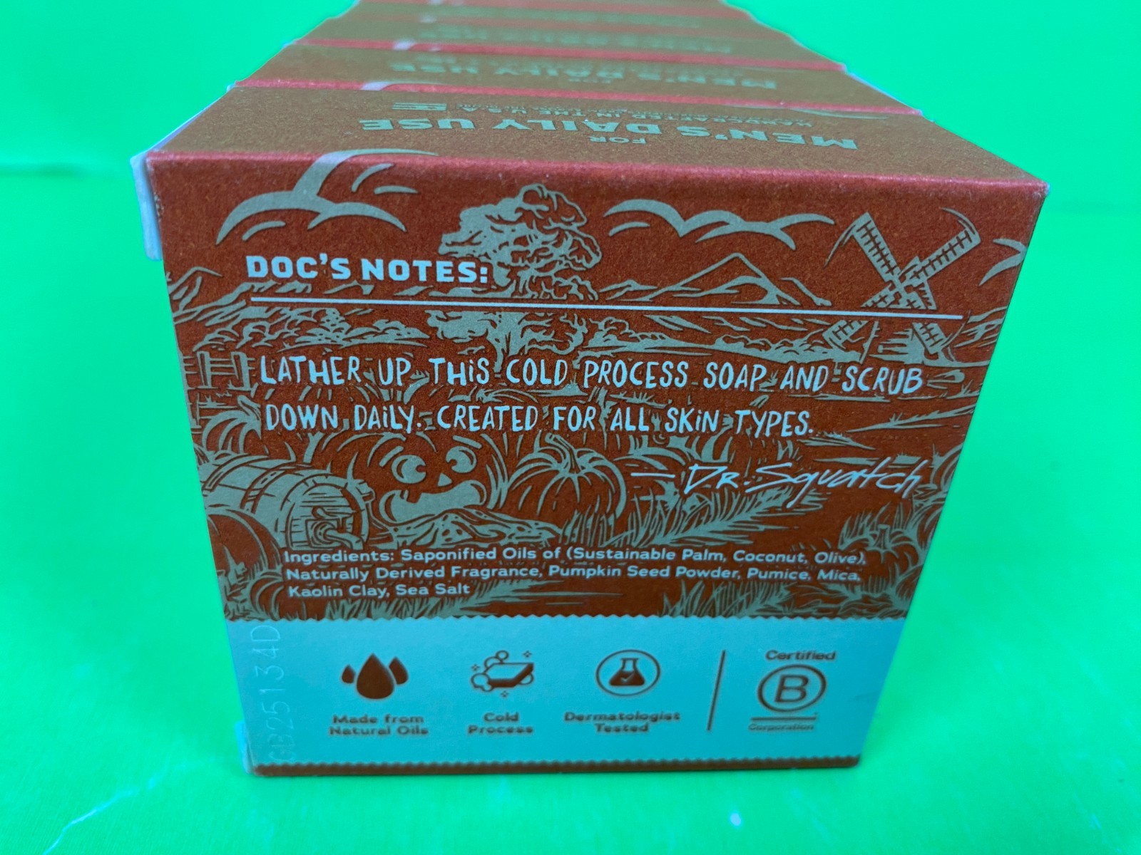 L@@K NEW 6 BARS DR SQUATCH LIMITED EDITION DRUNK’N PUMPKIN SOAP DRUNKIN SPICE