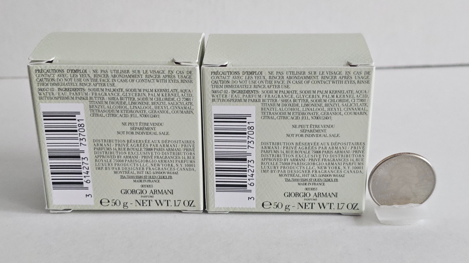 Armani Privé THÉ YULONG Scented Luxury Mini Soap – TWO PIECES 1.7Oz/50g/each