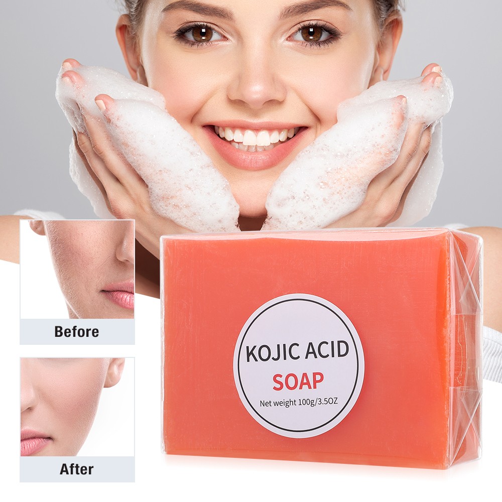 Kojic Acid Soap Handmade Essential Oil Soap Bath Soap Cleanses Skin Mites Remova