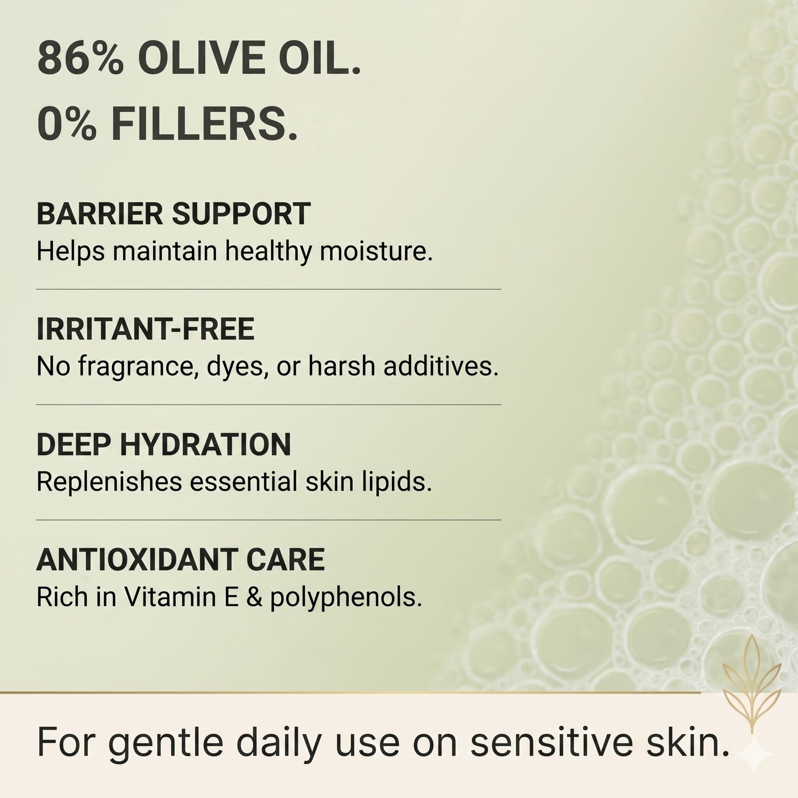 Jericho Olive Oil Soap Bar – 86% Pure Cold Pressed 4.4 Ounce (Pack of 2)