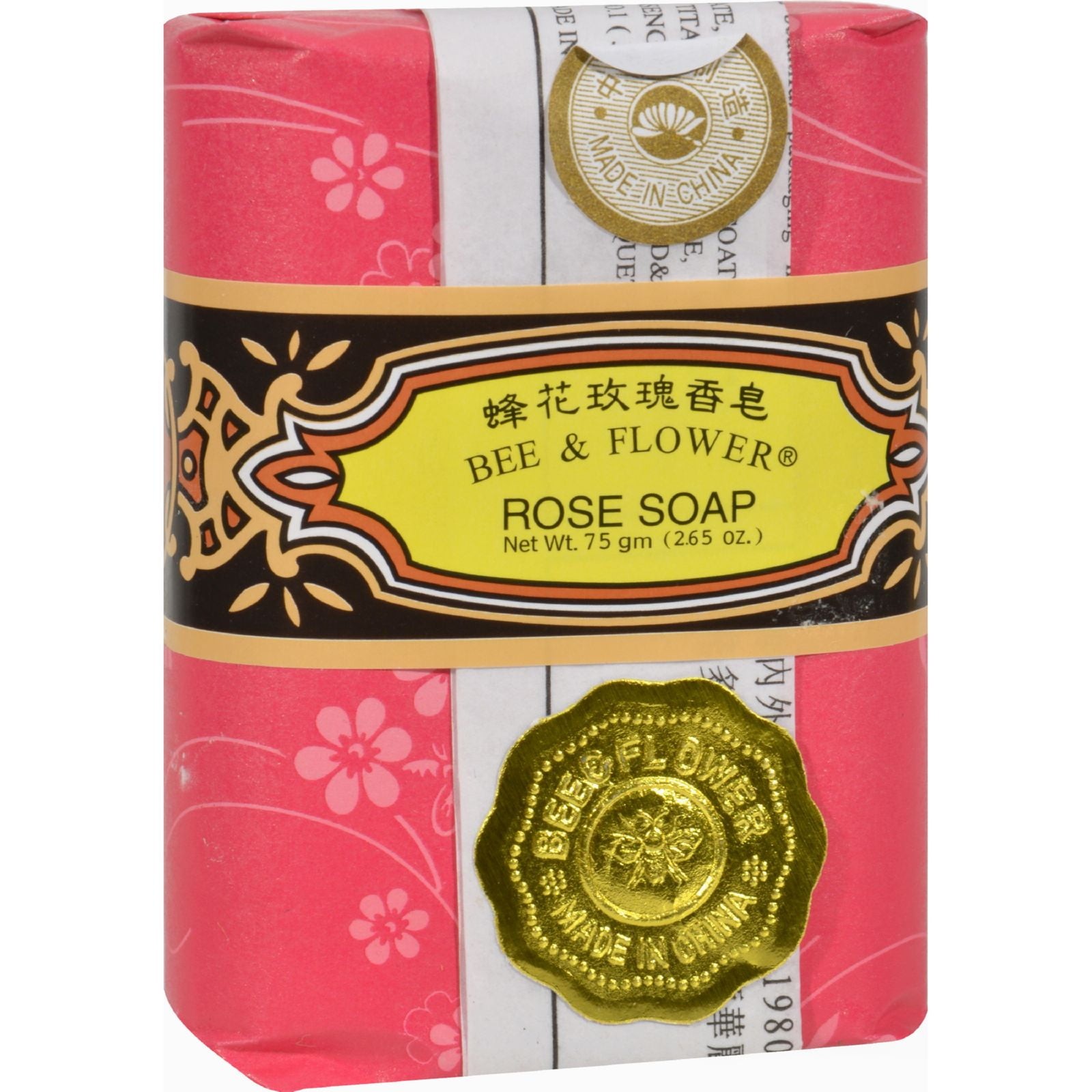 Chinese BEE & FLOWER Soap Rose 2.65 oz