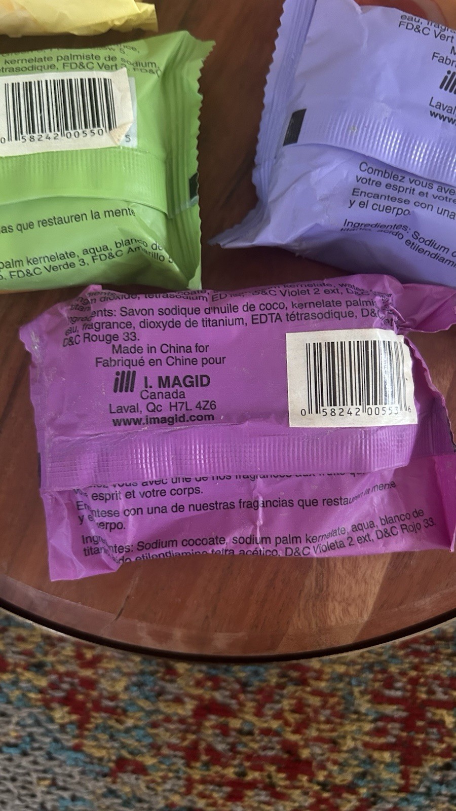 LOT (5) Maxam Soap Bars From Fruit Series Multi Fruit Scents Discontinued