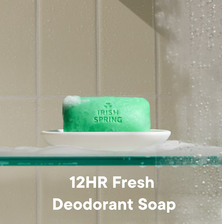 Irish Spring Men’s Bar Soap Original Clean for Normal Skin, 20 Count 4oz Each