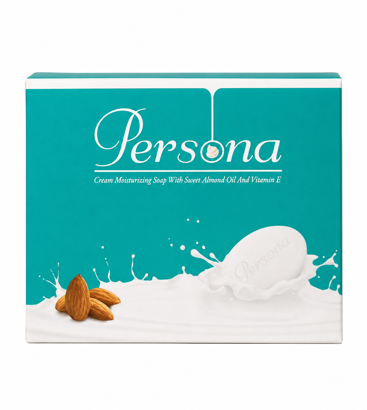 Moisturizing Bath Soap with Sweet Almond Oil & Vitamin E Bar for Daily Use 75g