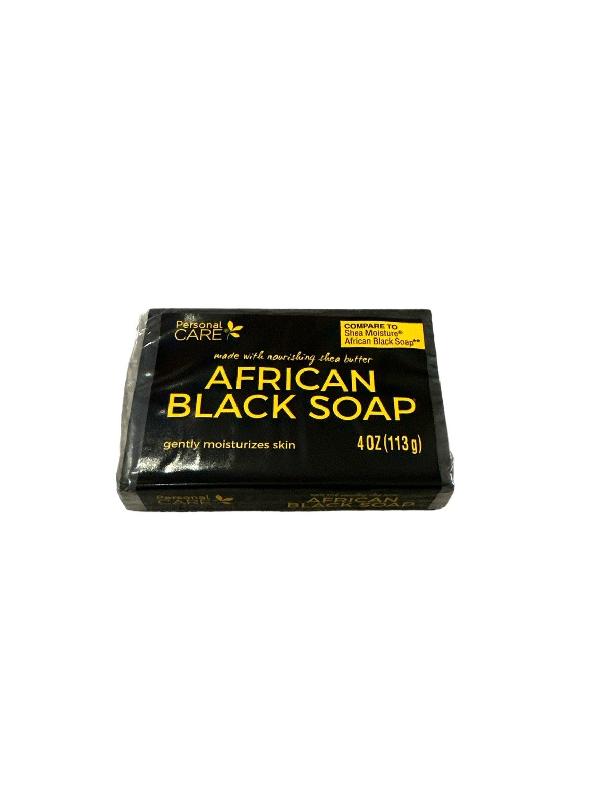 Personal Care African Black Soap With Shea Butter 4oz Bar