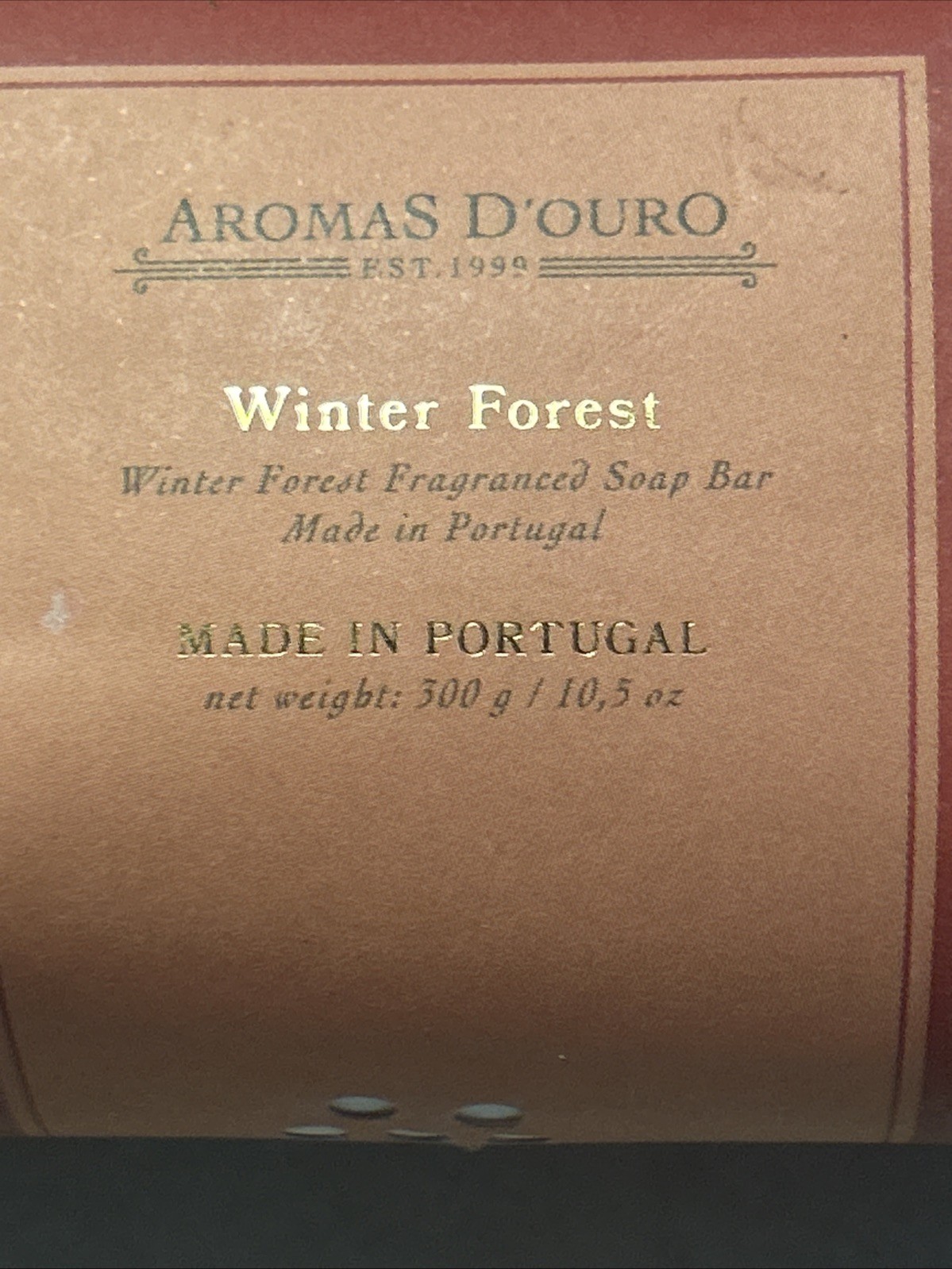 Set 2 Aromas d’Ouro Winter Forest aromatic soap bar 10.5 Oz Portugal See Photos