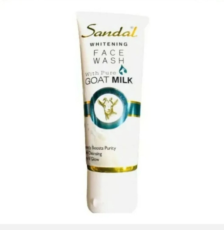 Sandal Goat Milk Facewash Deep Cleansing 2.36 Oz Each (2 Packs)