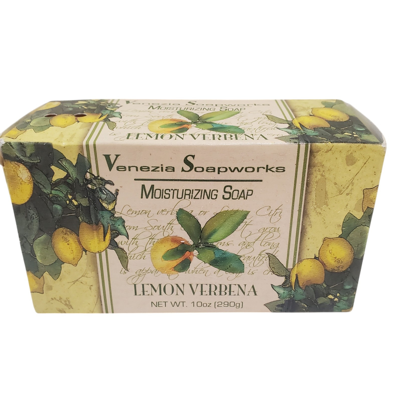 Venezia Soapworks Pure Vegetable Soap Lemon Verbena New NIB