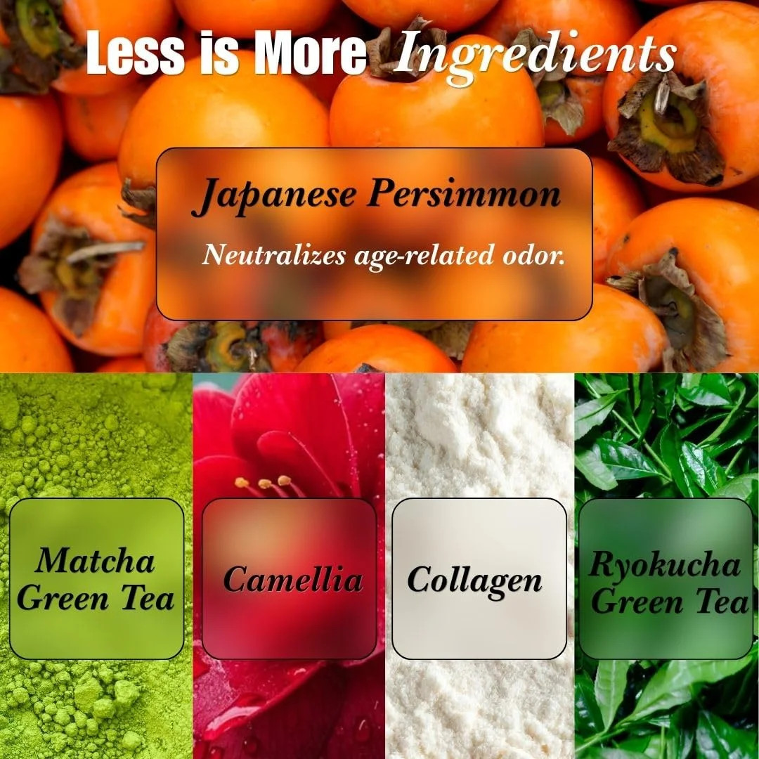Mirai Clinical Persimmon Soap Bar for Old People Smell – Nonenal® Solution – Jap