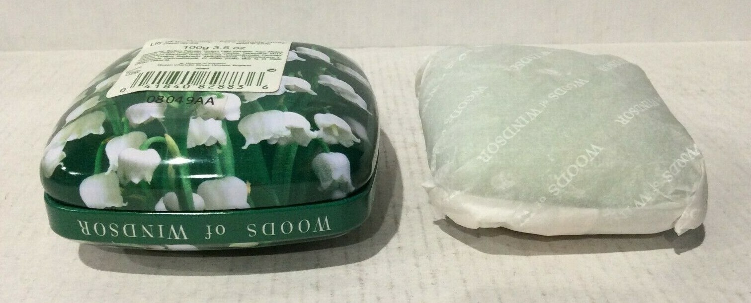 Lily of the Valley by Woods of Windsor 3.5 oz / 100 g fine quality soap tin R64
