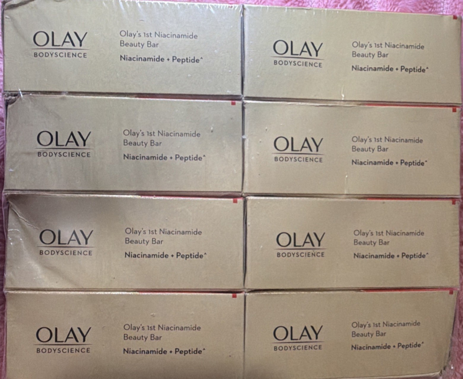 Olay Bodyscience Niacinamide Peptide Beauty Bar 8-Pack Beige Unisex Regular
