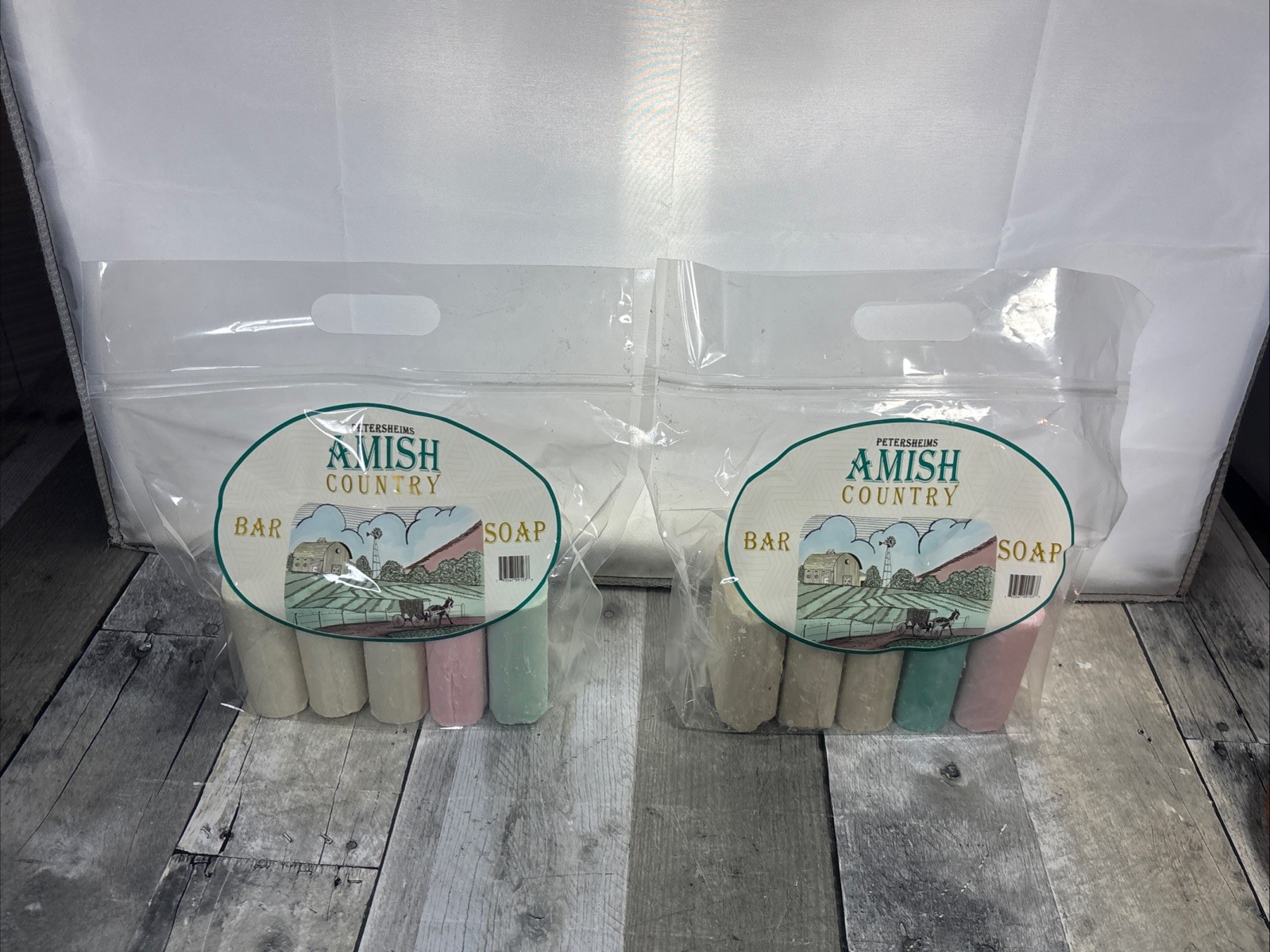 Amish Country Natural Bar Soap (10 Bars) – 2 Bag Double Deal – VEGAN USA TN MADE