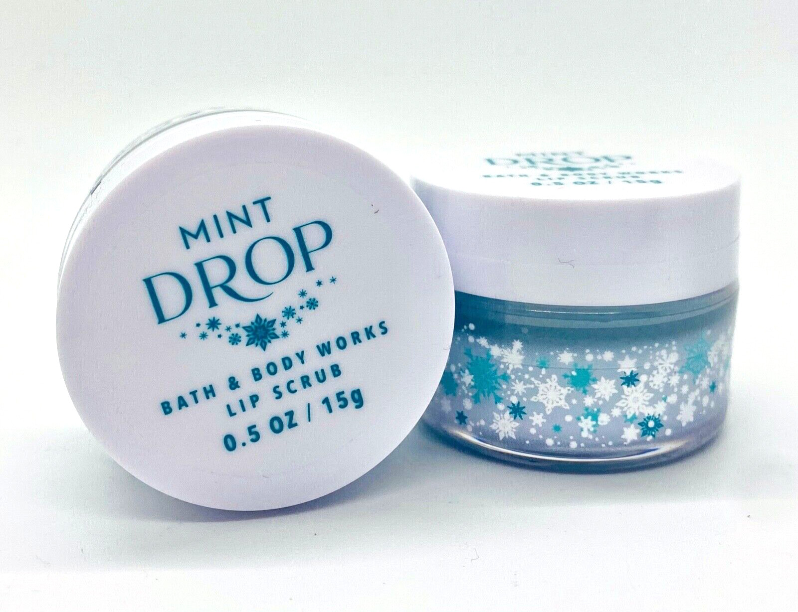 2-Pack Bath & Body Works MINT DROP Lip Scrub 0.5 oz/15 g Each NEW