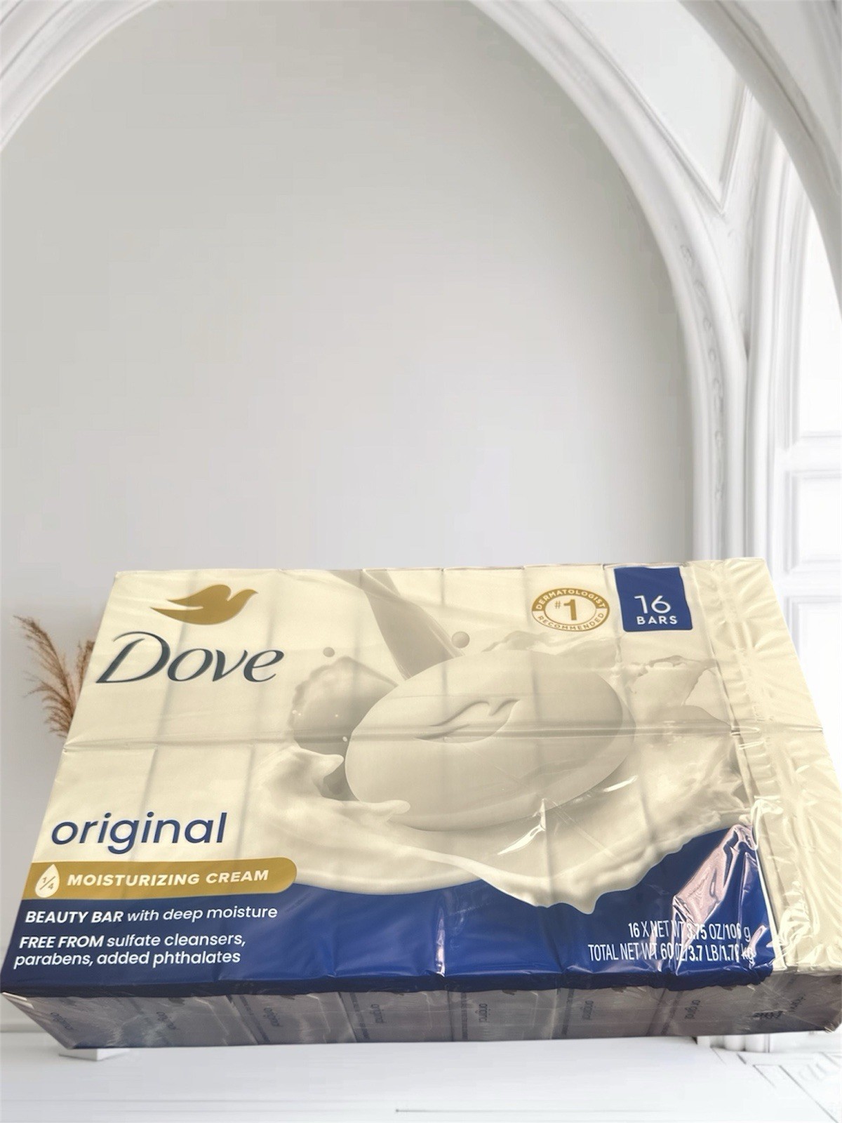 DOVE BEAUTY BAR Original Deep Moisturizing CREAM SOAP 16 pack (3.75oz. 16 ct.)