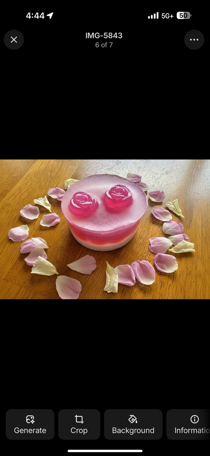 Floral Rose Scented Flower Shaped Body Bar Soap Pink White Unisex Regular Size