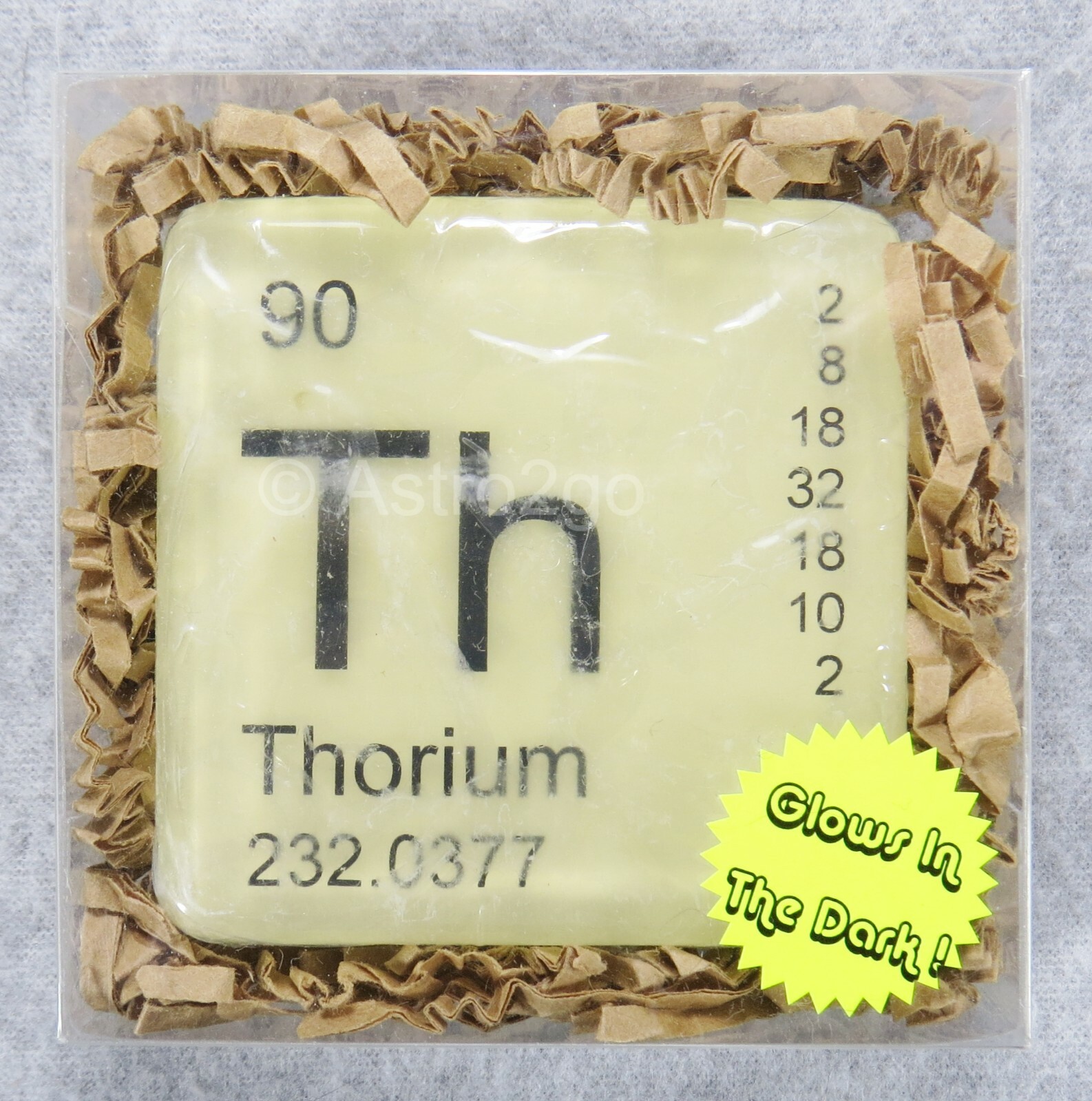PERIODIC TABLE ELEMENT “Th” THORIUM NOVELTY GLOW HAND SOAP-4 oz JUST BUBBLY NEW!