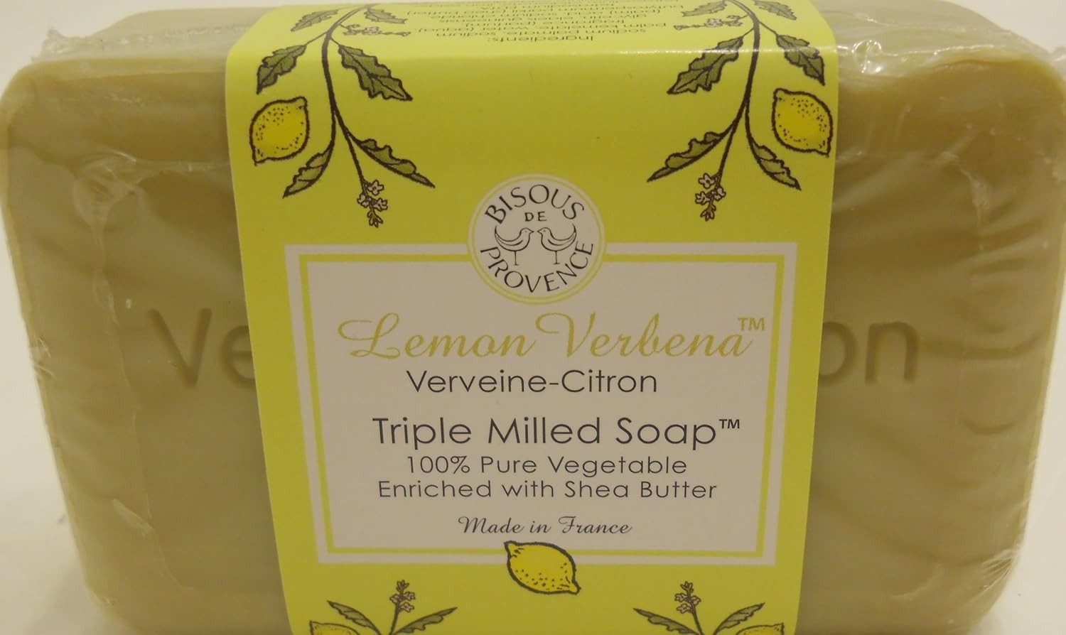 Lemon Verbena Triple Milled Soap Bar – Perfect Gift, 7 oz for All Skin Types