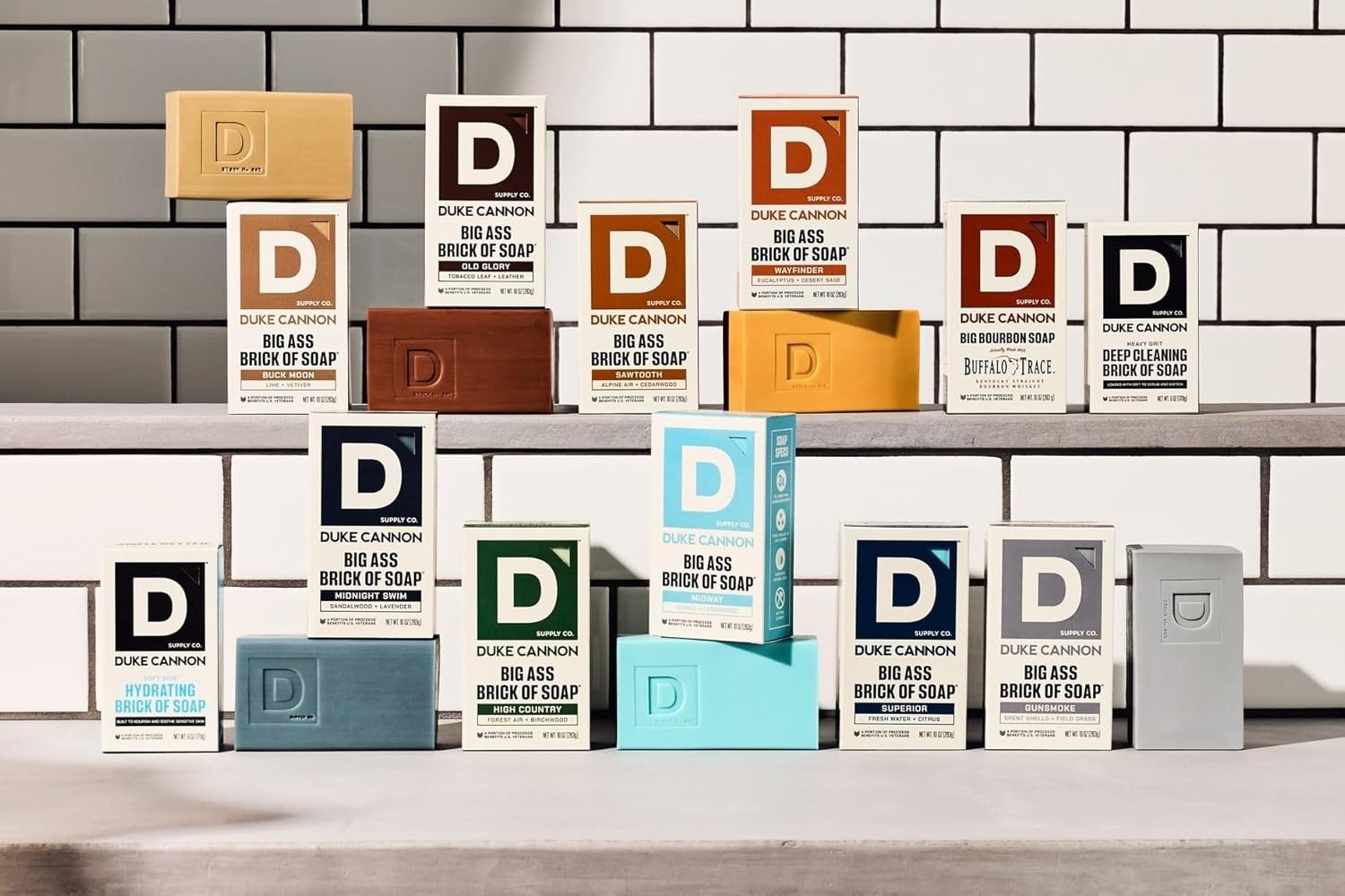 Bold Aromas 3-Pack Duke Cannon Soap Bars – Bourbon, High Country, Citrus Cedar