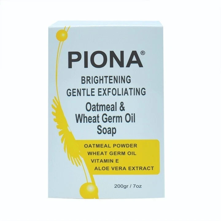 PIONA Brightening Gentle Exfoliating Oatmeal & Wheat Germ Oil Soap 7 Oz.