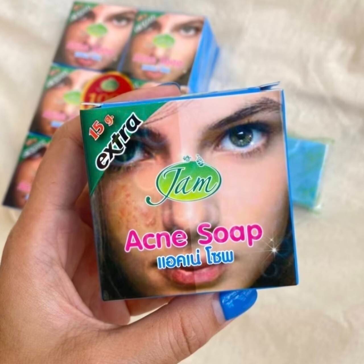 JAM Acne Soap Clear Skin Smooth Face Body Dark Spots 65g x 6
