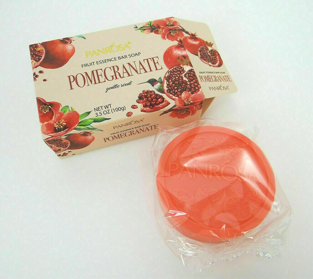 Essential Oil Bar Soap by Panrosa – Pomegranate Scent 3.5 oz ea CASE – 36 Bars